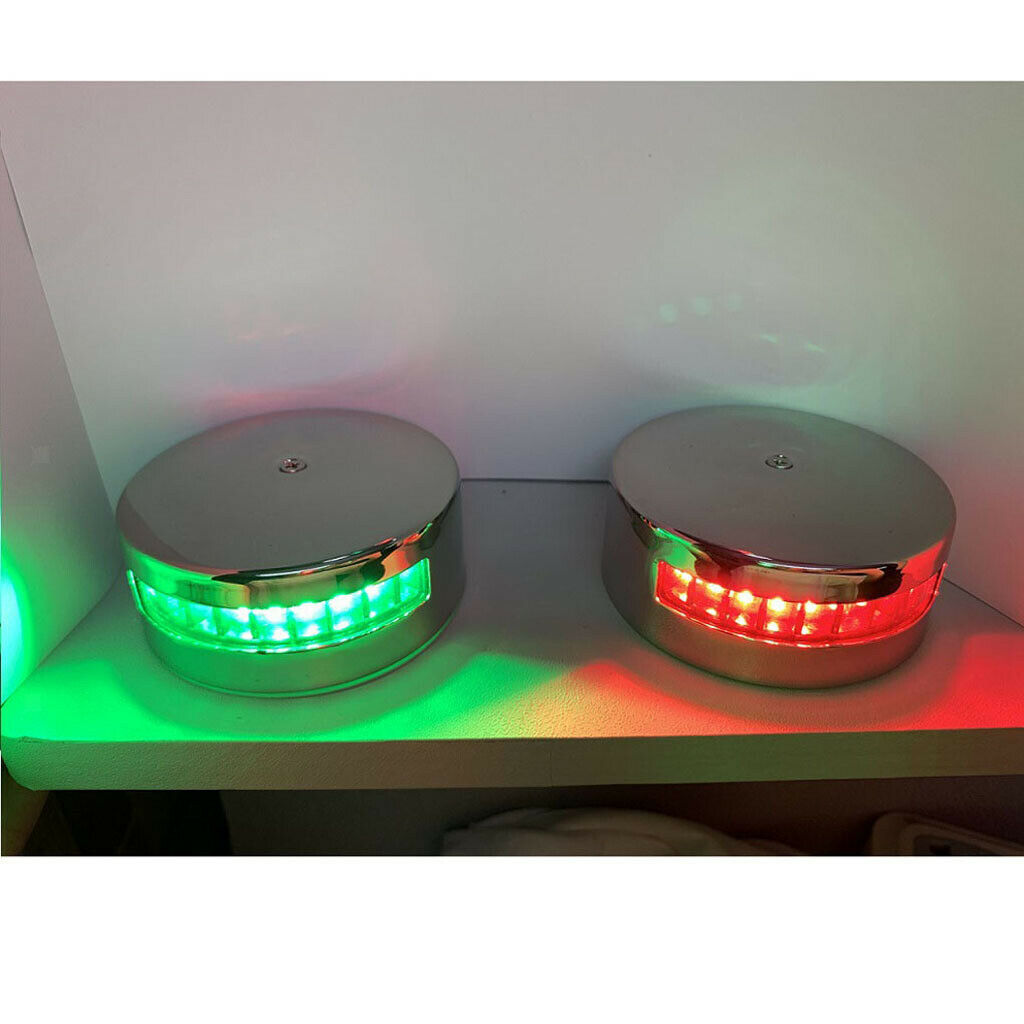 LED STAINLESS STEEL   CABIN DOME LIGHT - Marine/Boat/Caravan/RV Lamp 10-30V