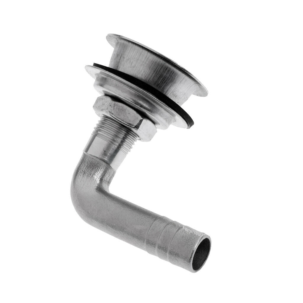 Heavy Duty Stainless Steel 90 Degree Bend Gas Fuel Tank Vent Through Hull