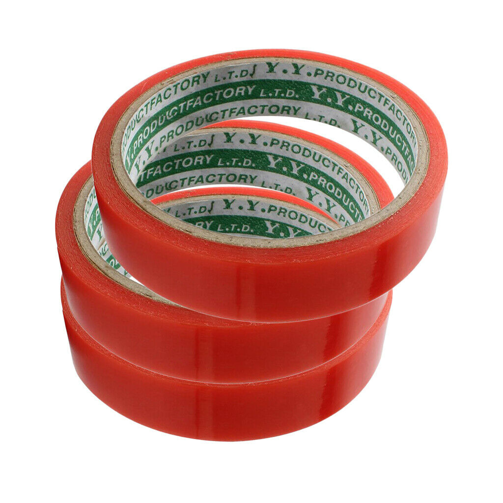 3x Premium Tubular Rim Tape - Double Sided Adhesive Anti-slip Tape for Road Bike