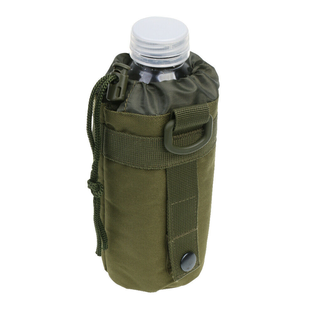 Premium Outdoor Molle Water Bottle Bag Pouch Backpack Belt Holder Green