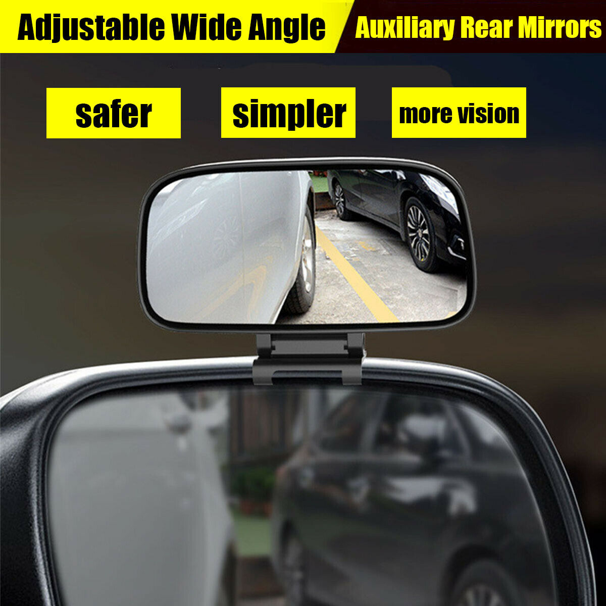 Adjustable Wide Angle parking Auxiliary Blind Spot Side Rear Mirrors