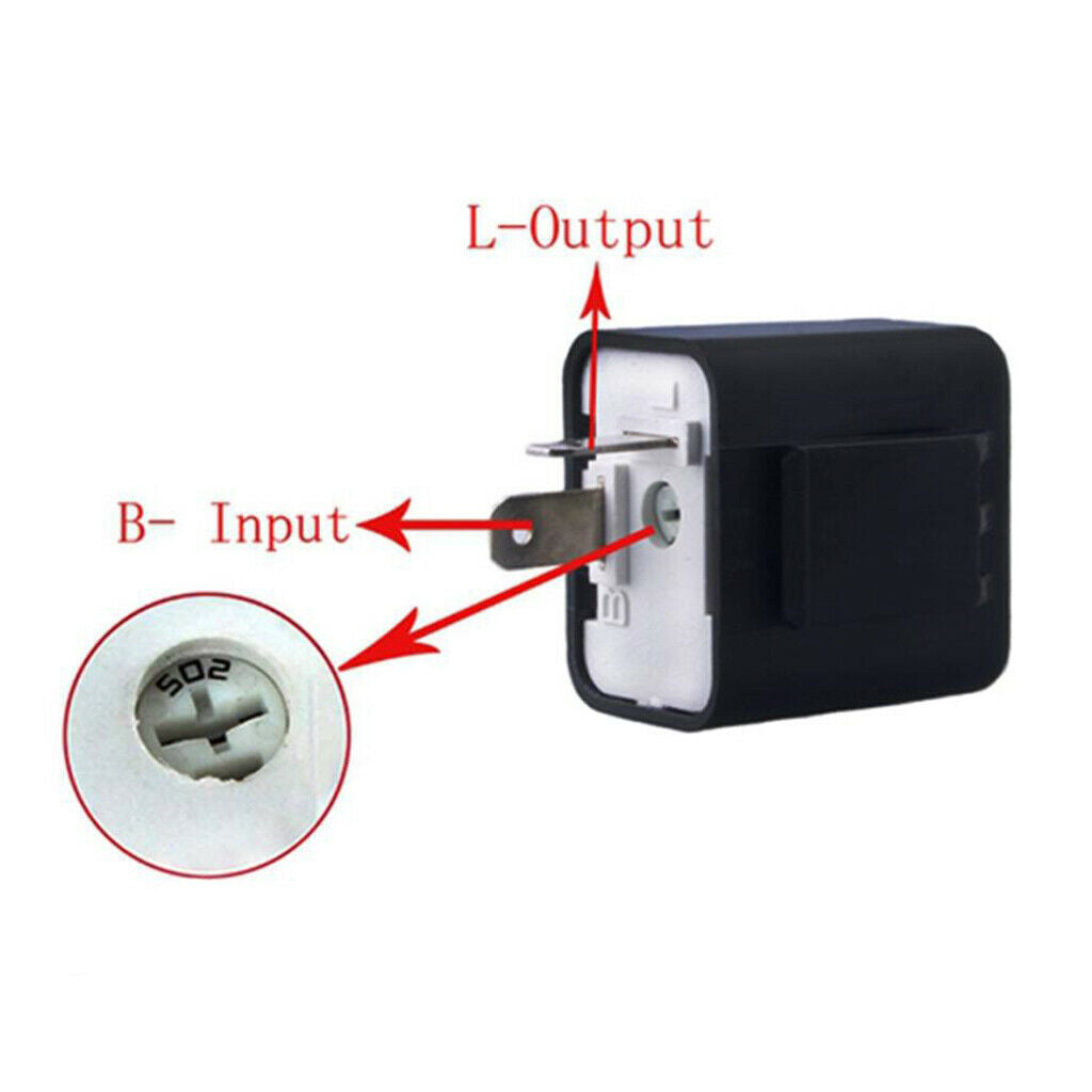 Set of 4 2Pin Turn Signal Blinker Relay 12V fit Motorcycle Indicator Lamps