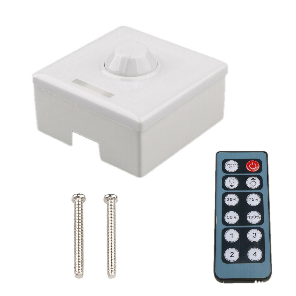 DC12V LED Light Rotary Dimmer Panel with IR Remote Controller for LED Light