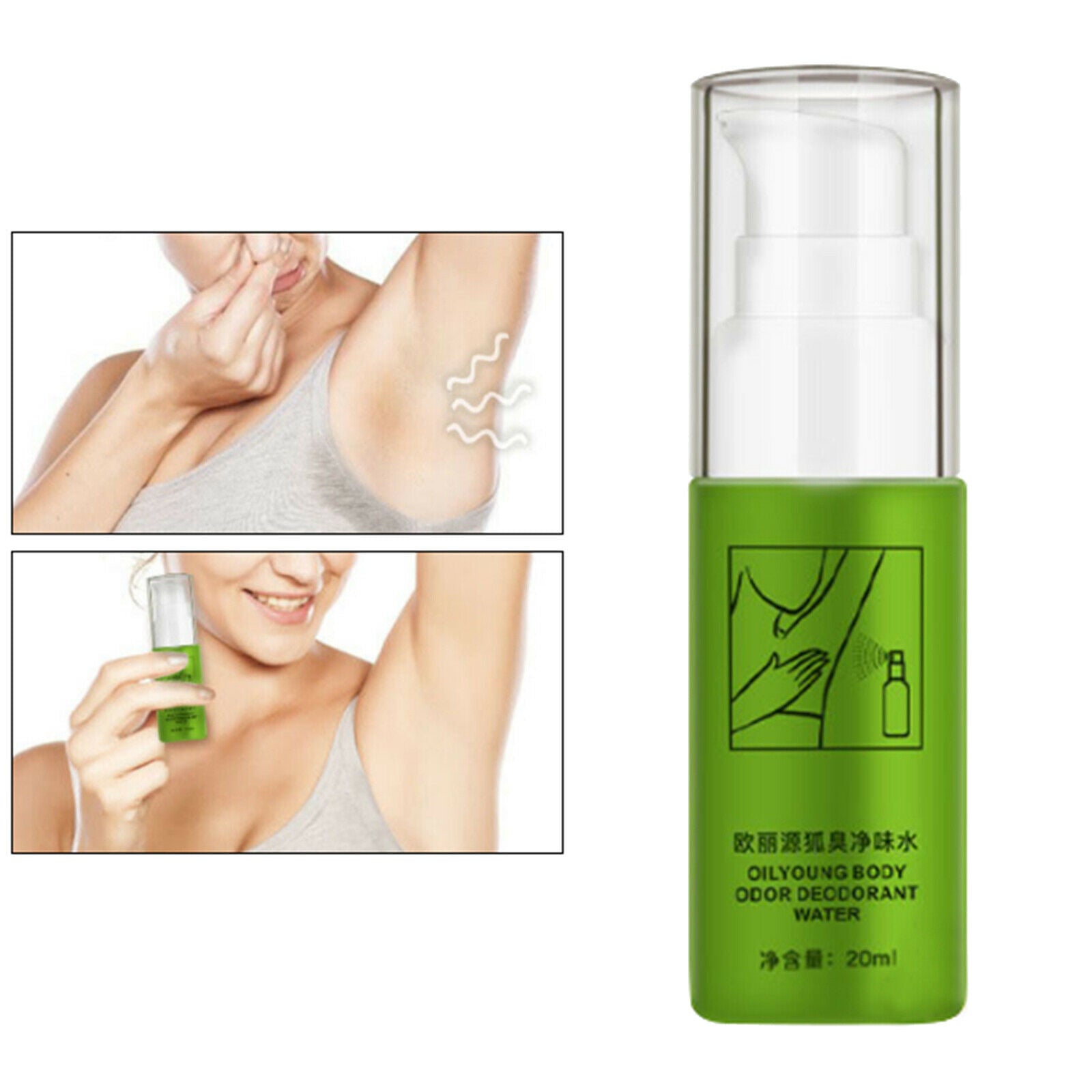 20ml Summer Body Odor Deodorant Water Spray Underarm Sweat deodorization Odor