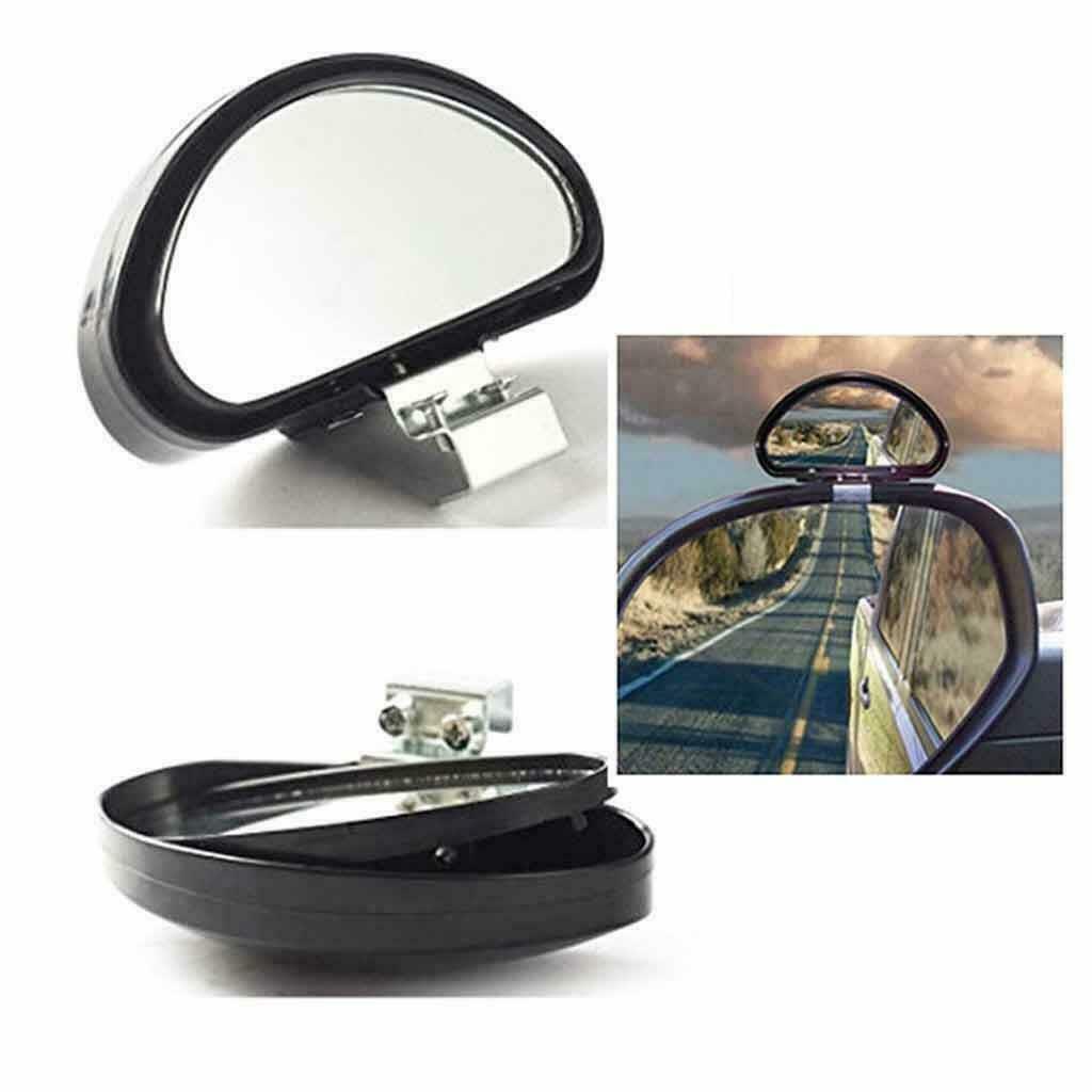 Pair Clip On Rear View Convex Car Parking Wide Angle Auxiliary Blind Spot Mirror