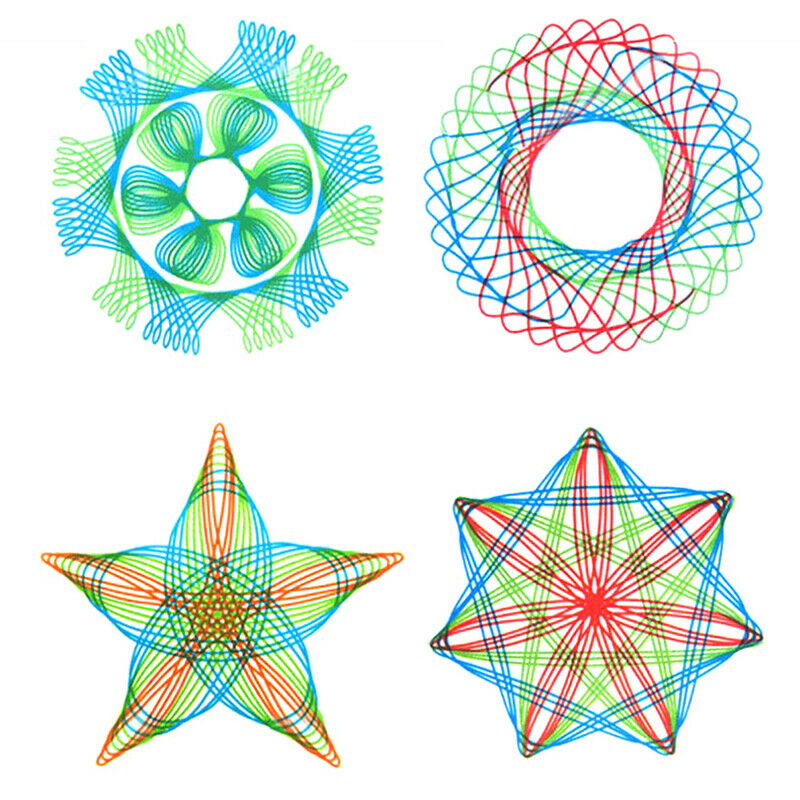 Spirograph Drawing Toys Set Interlocking Gears Wheels DIY Painting AccessoDD