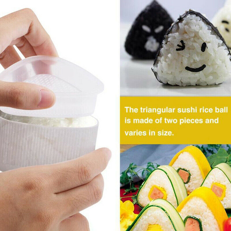 2PCs DIY Sushi Mold Onigiri Rice Ball Food Press Form Sushi Mold DIY Tool.l8