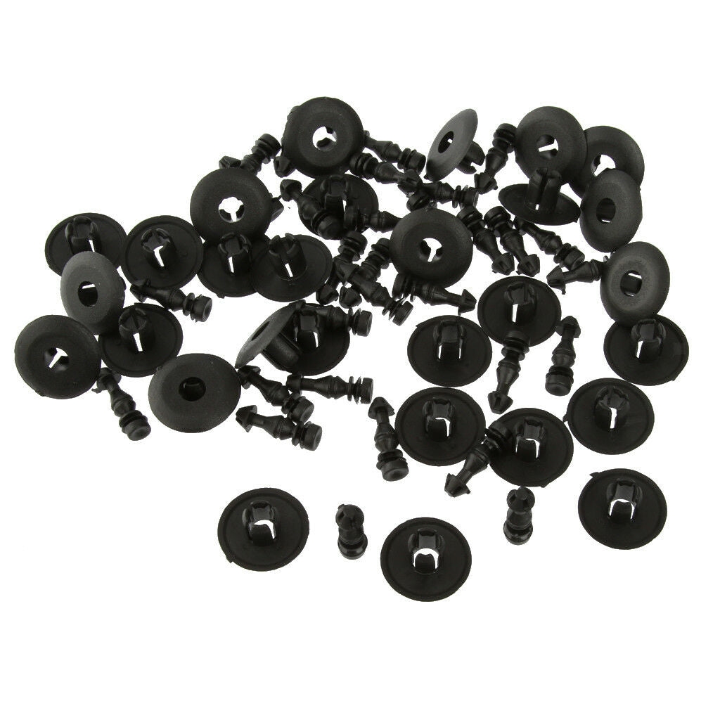 30x Nylon Door Trim Panel Retainers Fasteners Clips for Chrysler 0WX68BD5-AA