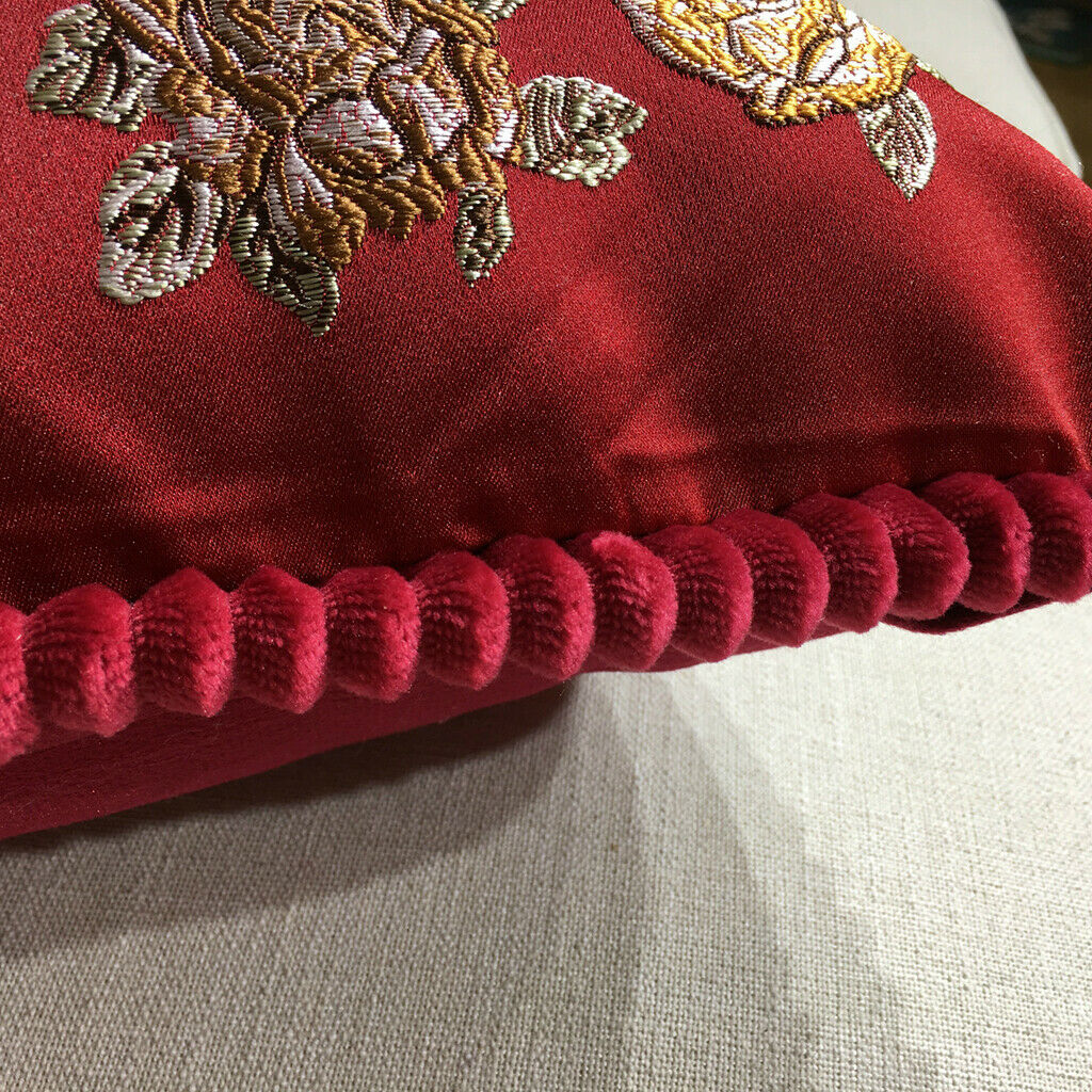 48x48cm Chinese Peony Embroidery Throw Pillow Cushion for Sofa Color_2