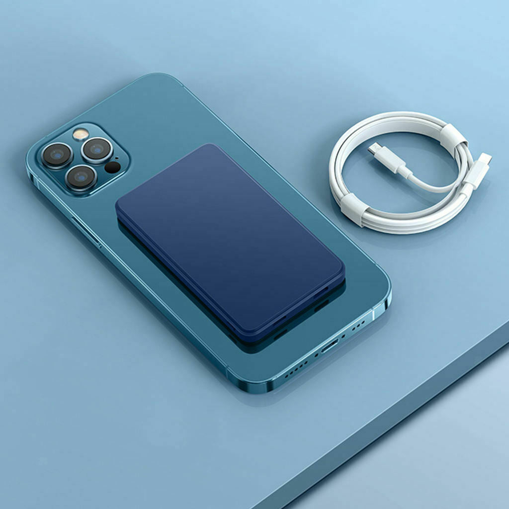 Wireless Power Bank Portable for Magsafe Bank PD Wireless Blue 10000mAh