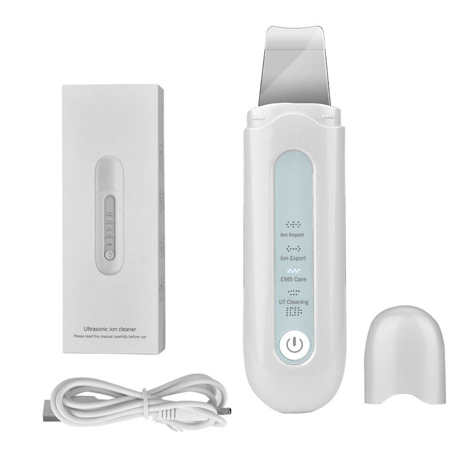 Deep Cleaner Tool Facial Ultrasonic Skin Scrubber Spatula Face Extractor Peeling