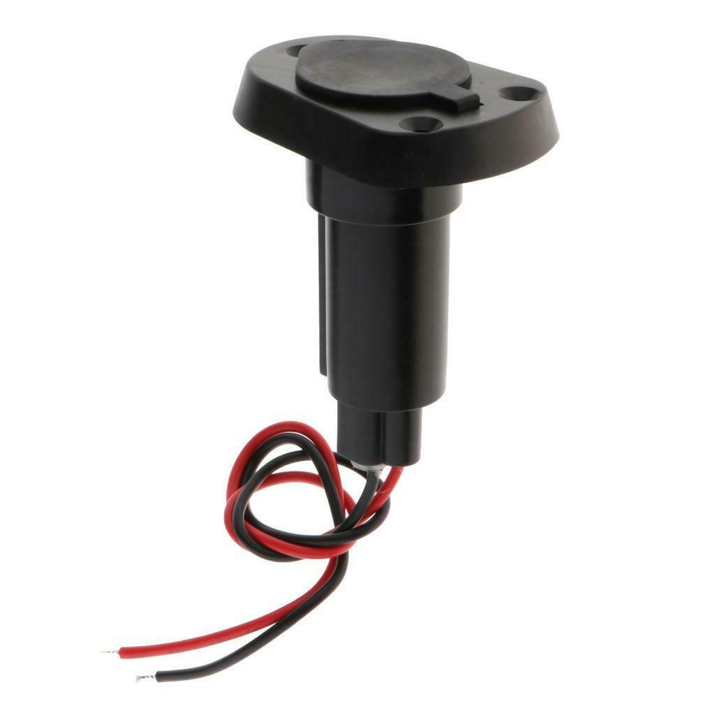 Marine Boat 2-Prong Stern Light Top Socket Plug-in Base Round  Cover