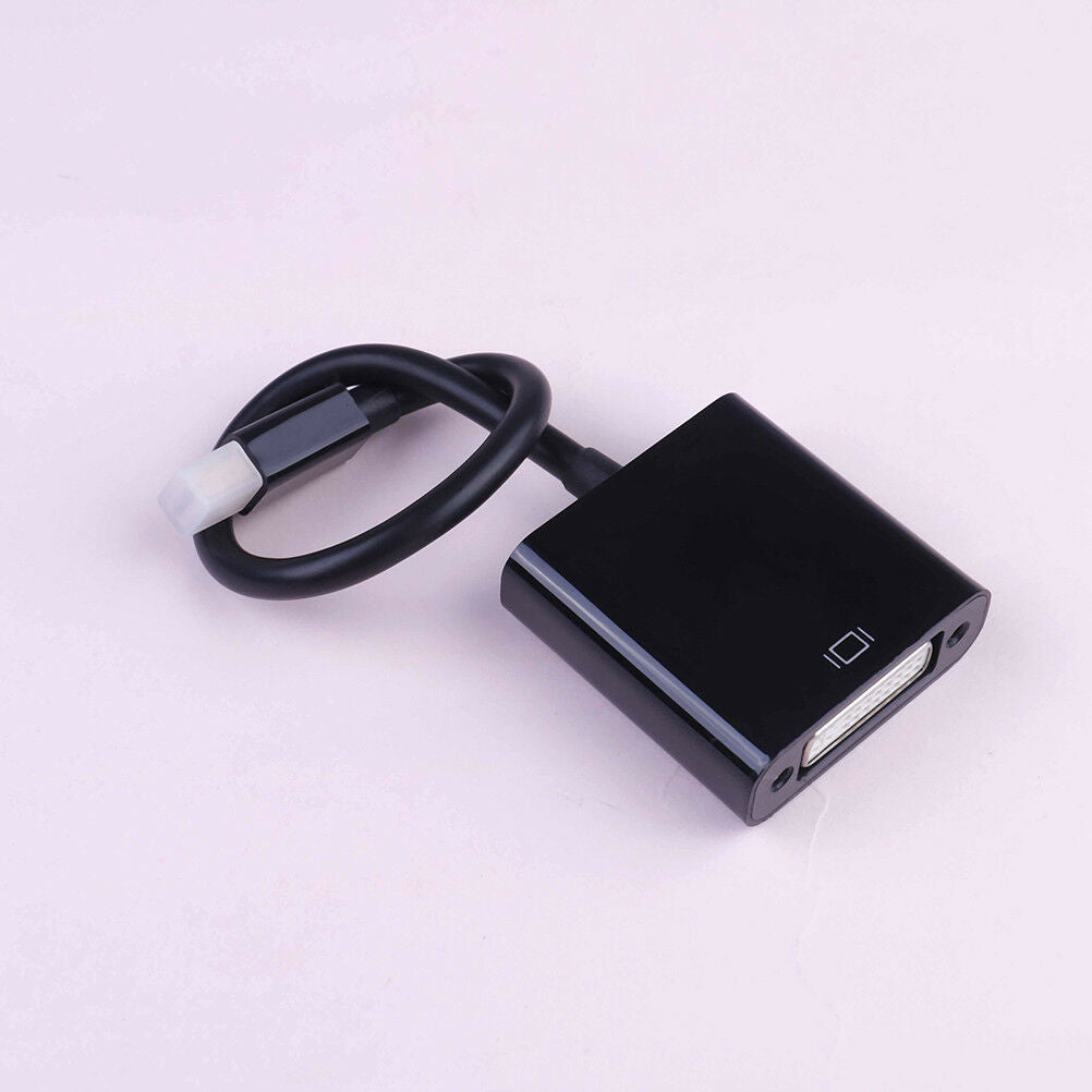 1PC black mini displayport DP male to DVI female video adapter ca^qiW NC
