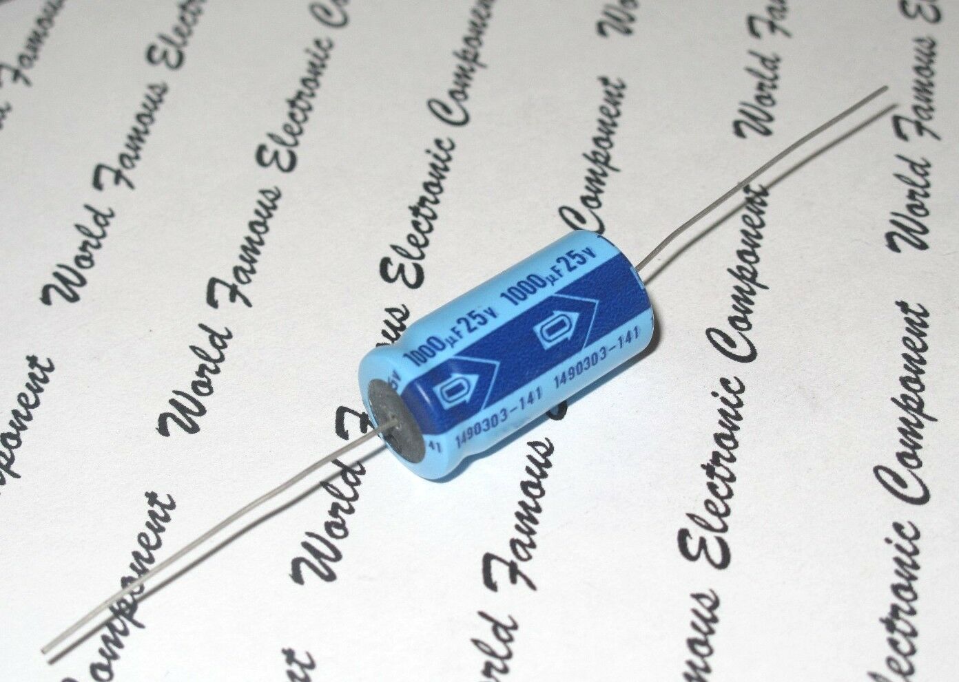 2pcs-NICHICON A17 1000uF (1000µF) 25V Axial Hi-Fi Audio Electrolytic Capacitor
