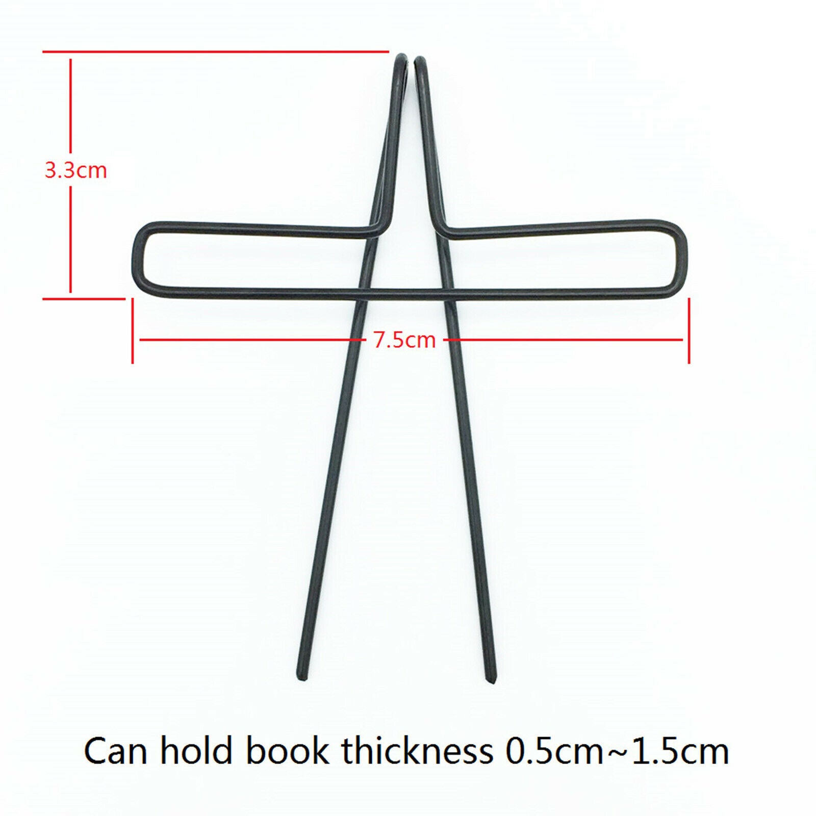 Wire Music Paper Holder High Strength Music Book Clip for Musicians Black