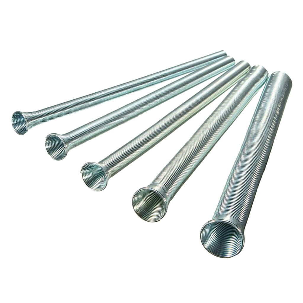 5x Spring Steel Bending Tube Kit 1/4" 5/16" 3/8" 1/2" 5/8" O.D. 21cm Long
