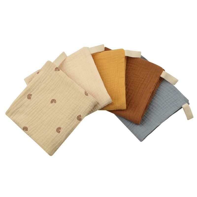 5pcs Baby Handkerchief Newborn Face Towel 30x30cm Cotton Feeding Bibs Burp Cloth