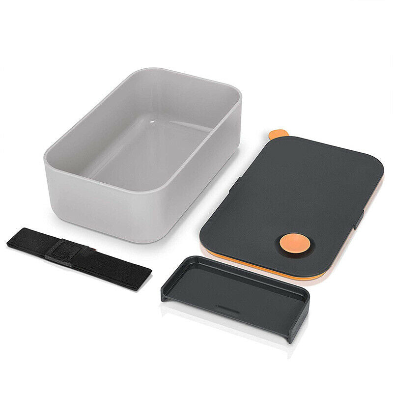 Lunch Box 1000ML with 2 Compartments, Eco Friendly BPA Free Bento Box, HermetiH5