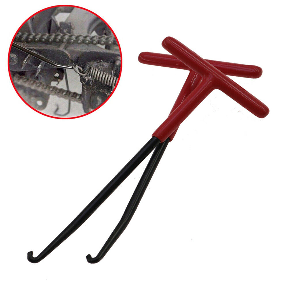 2x ATV Motorcycle Spring Hook Puller Tool T-Handle Style Dirt Bike Universal