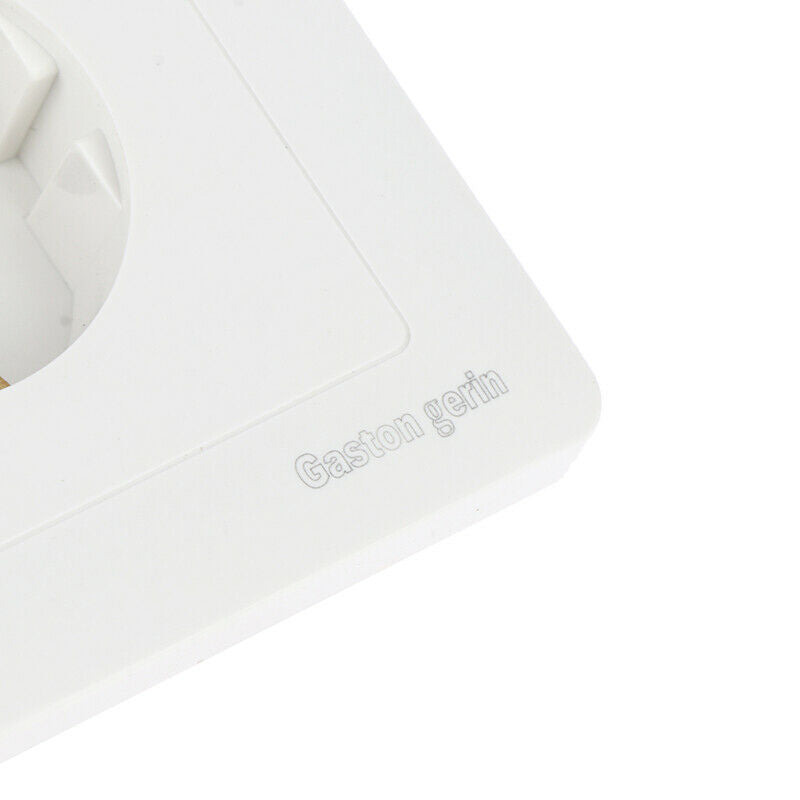 1Pc EU Standard Power Socket White Panel AC 250V 16A Wall Concealed Power.l8