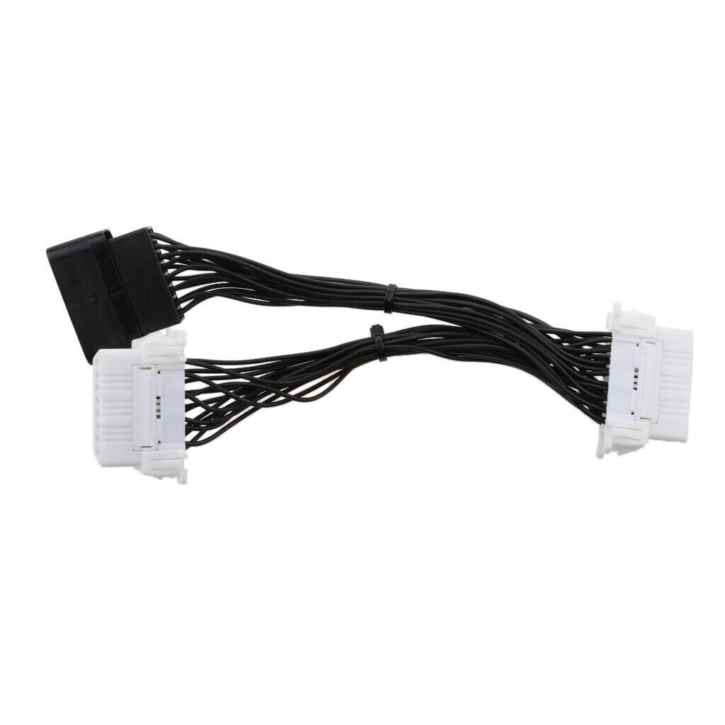 Universal Car 1 Male to 2 Female 16 Pin OBD2 Extension Cable Splitter Wire