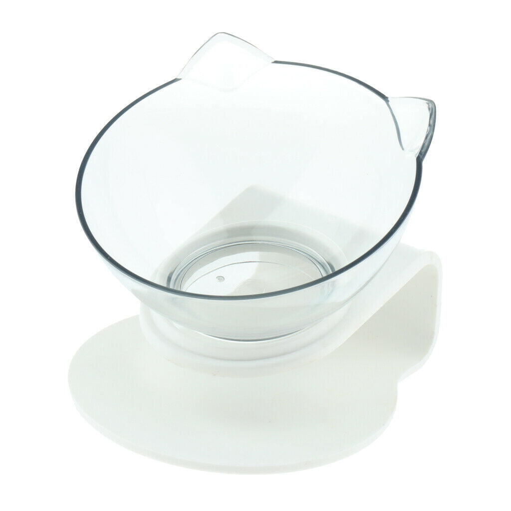 2pcs Cat Kitty Elevated Bowls Pet Raised Feeder Dispenser Puppy Single Bowl