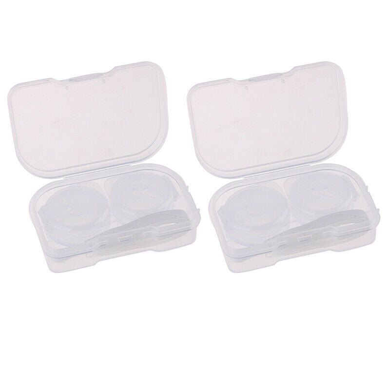 Invisible glasses Box Holder Container Case Soak Storage Eyecare Kit ToolsS_DD