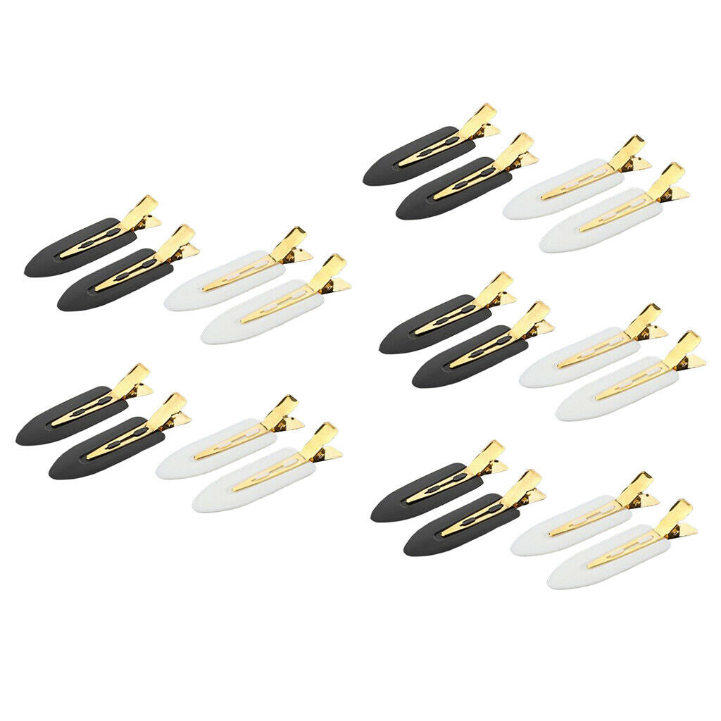 20Pcs Plastic No Bend Hair Clips Headwear Barrette Women Perming Clamps