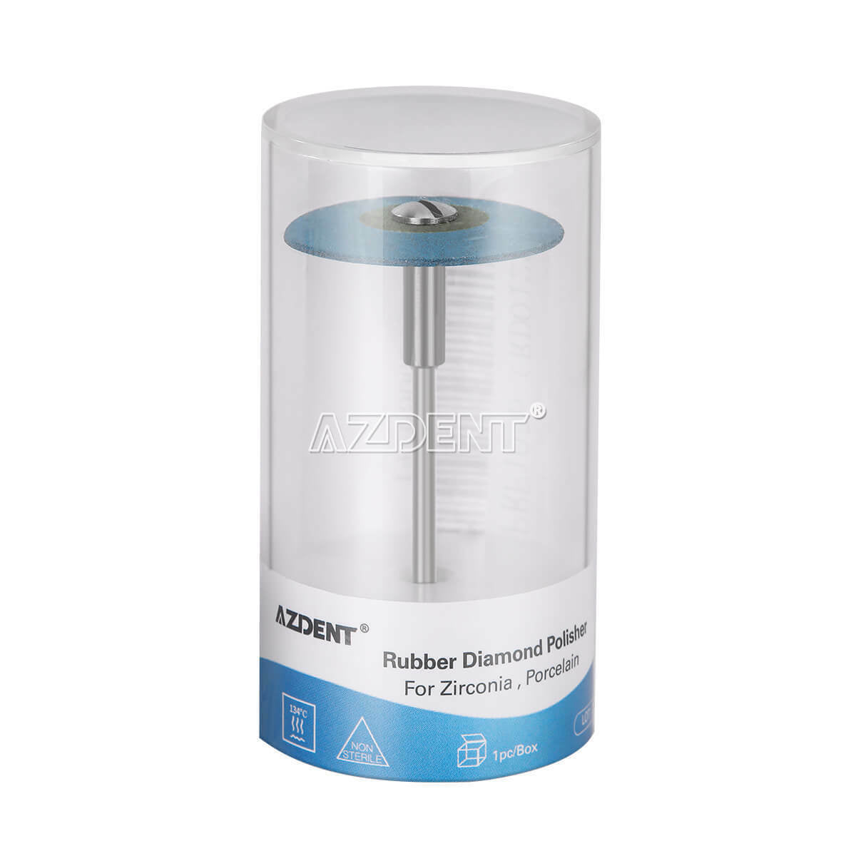 10X Dental Rubber Diamond Polisher for Zirconia Porcelain Medium coarse