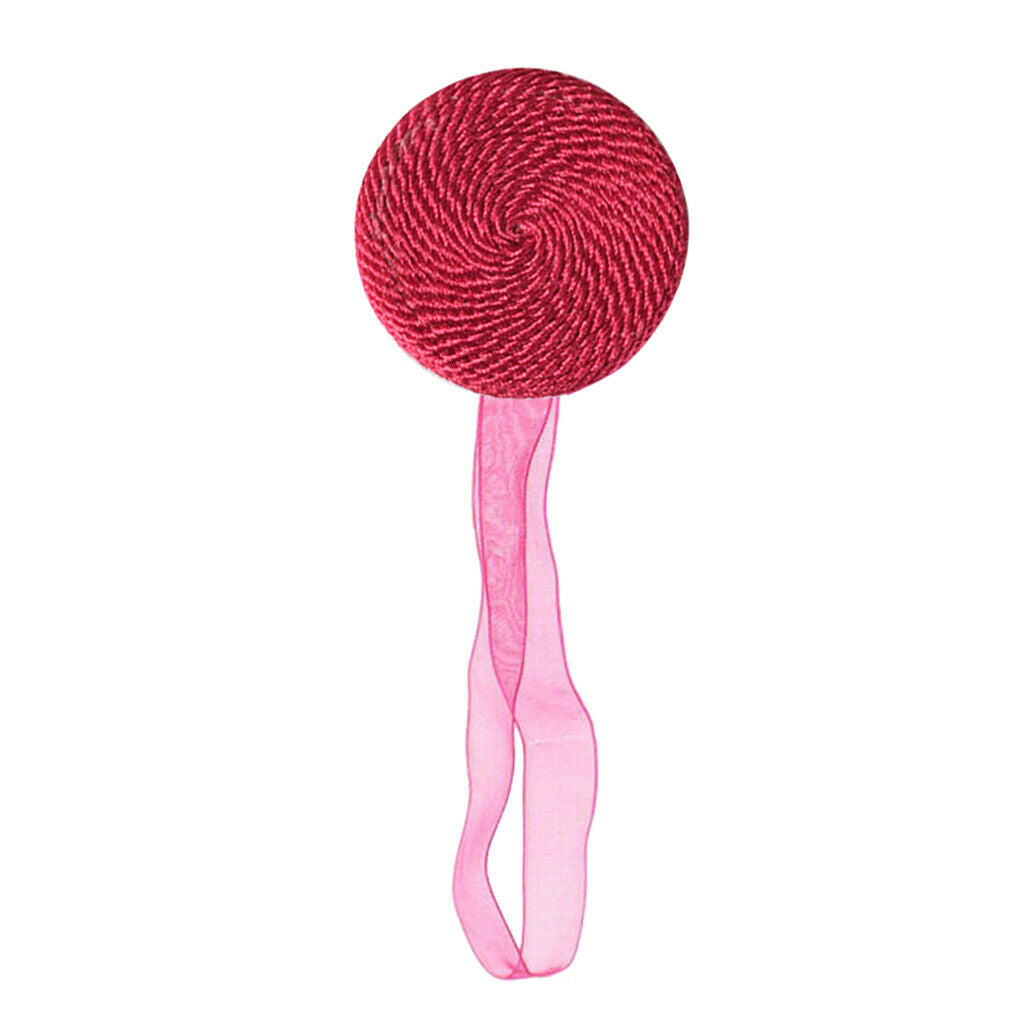 Decorative Ribbon Window Curtain Tieback Sheer Blackout Holdbacks Rose Red