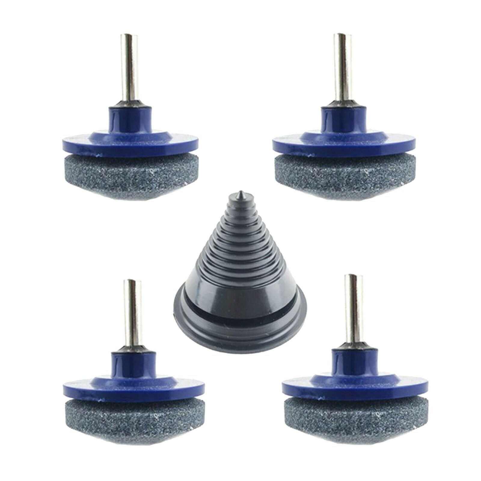 4 Pack Lawnmower Lawn Mower Blade Sharpener Balancer for Electric Drill