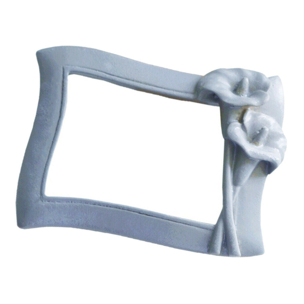 Classic Baroque Photo Frame Picture Display Stand Party Wall Ornament Gray