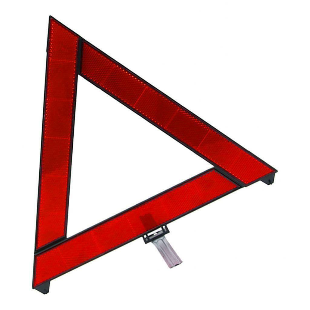 Car Breakdown Triangle Red Reflective Hazard Tripod Stop Sign Reflector
