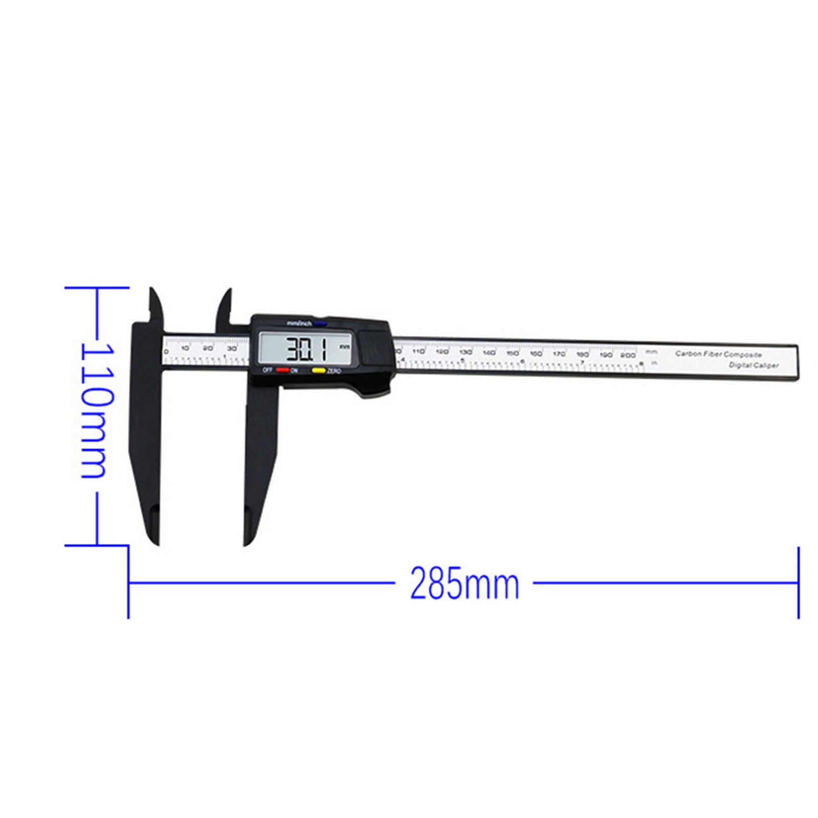 Nice 12" 300MM Electronic Digital Vernier Caliper Micrometer Large LCD Display