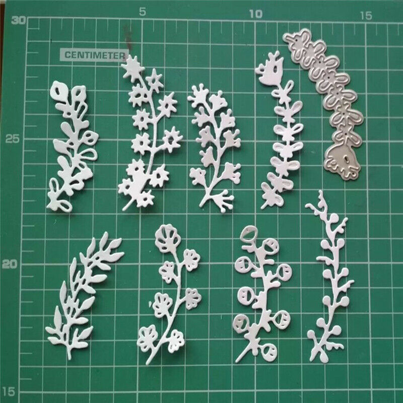 8pcs Leaves lace Metal Cutting Dies Craft Stamps die Cut Embossing Stenc.l8