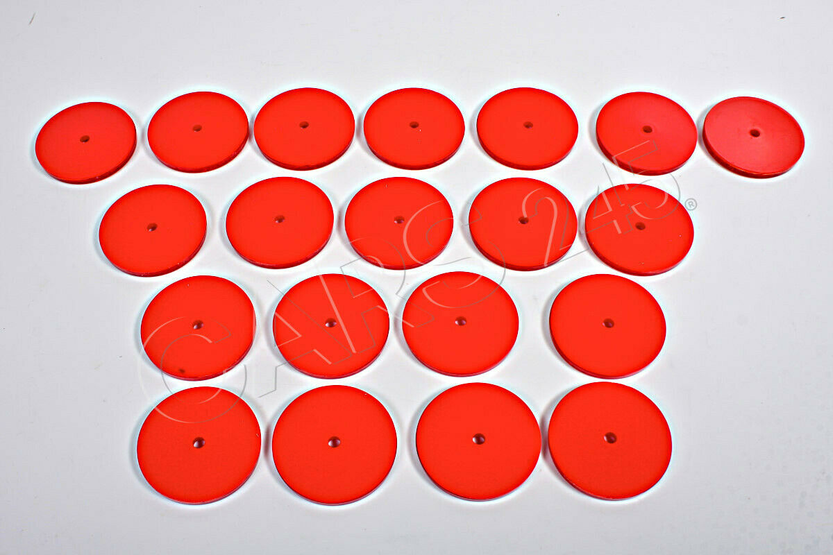 Universal Truck Lorry Boat Red Reflectors x20 pcs Left=Right 61x57mm 2898-01