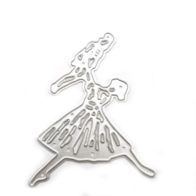 Dancing Lady Cutting Die Stencil Paper Art Craft Cutting Template Craft Supplies