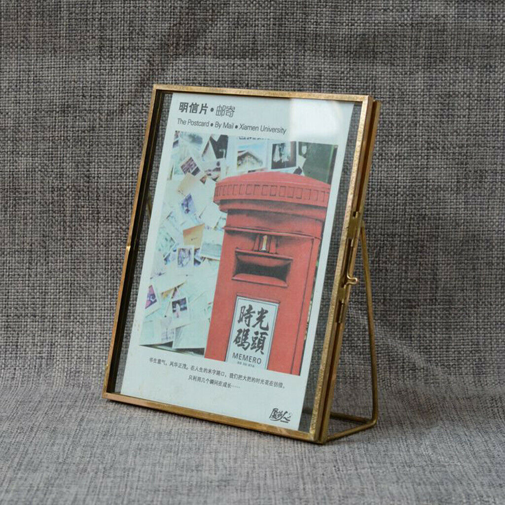 2x Black Plated Bronze Frame And Glass Facade Picture Frame Decorative Frame