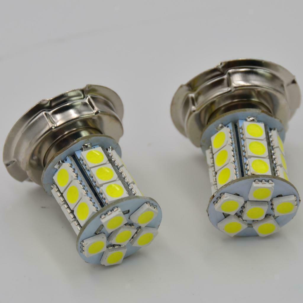 Lots 2 Universal 12V P26 S 24W LED White Motorcycle Headlight Car Lamp Bulb