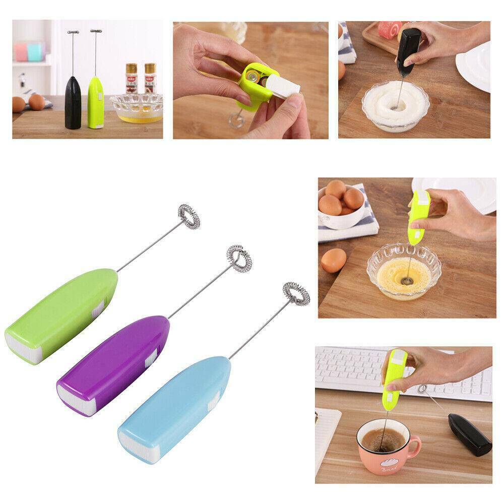 Electric Milk Frother Drink Foamer Whisk Mixer Stirrer Coffee Egg Beater Fast US