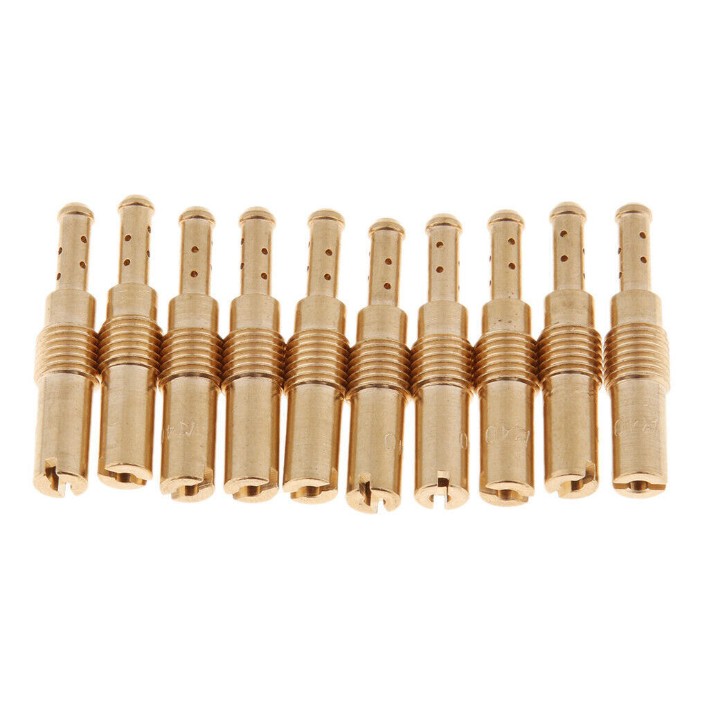 10pcs 40 Slow/Pilot Jet Vice Injector Nozzle For OKO KOSO PWK CVK Type PE