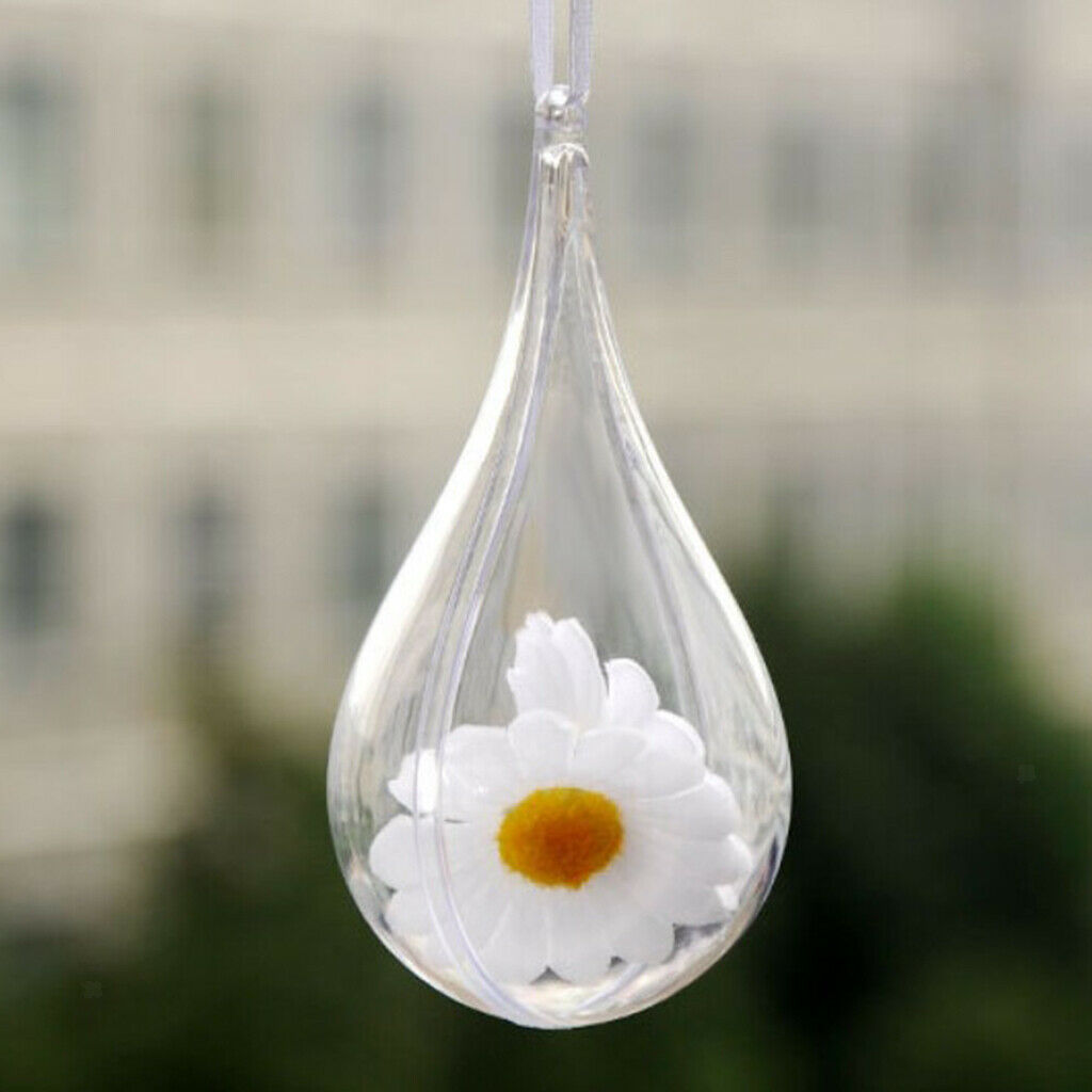 5pcs Clear Fillable Acrylic Dropable Candy Box Christmas   Ball Tree Ornament