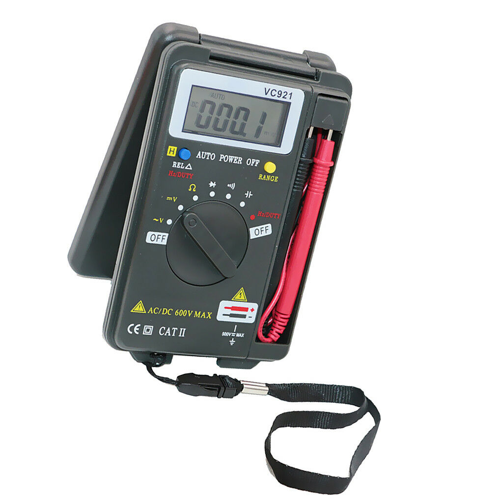 VC921 Multimeter Pocket Meter Digital Capacitance LCD Resistance Tester