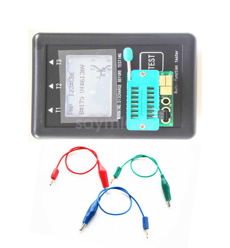 Latest Transistor Tester TFT Diode Triode Capacitance Meter ESR NPN PNP MOSFET