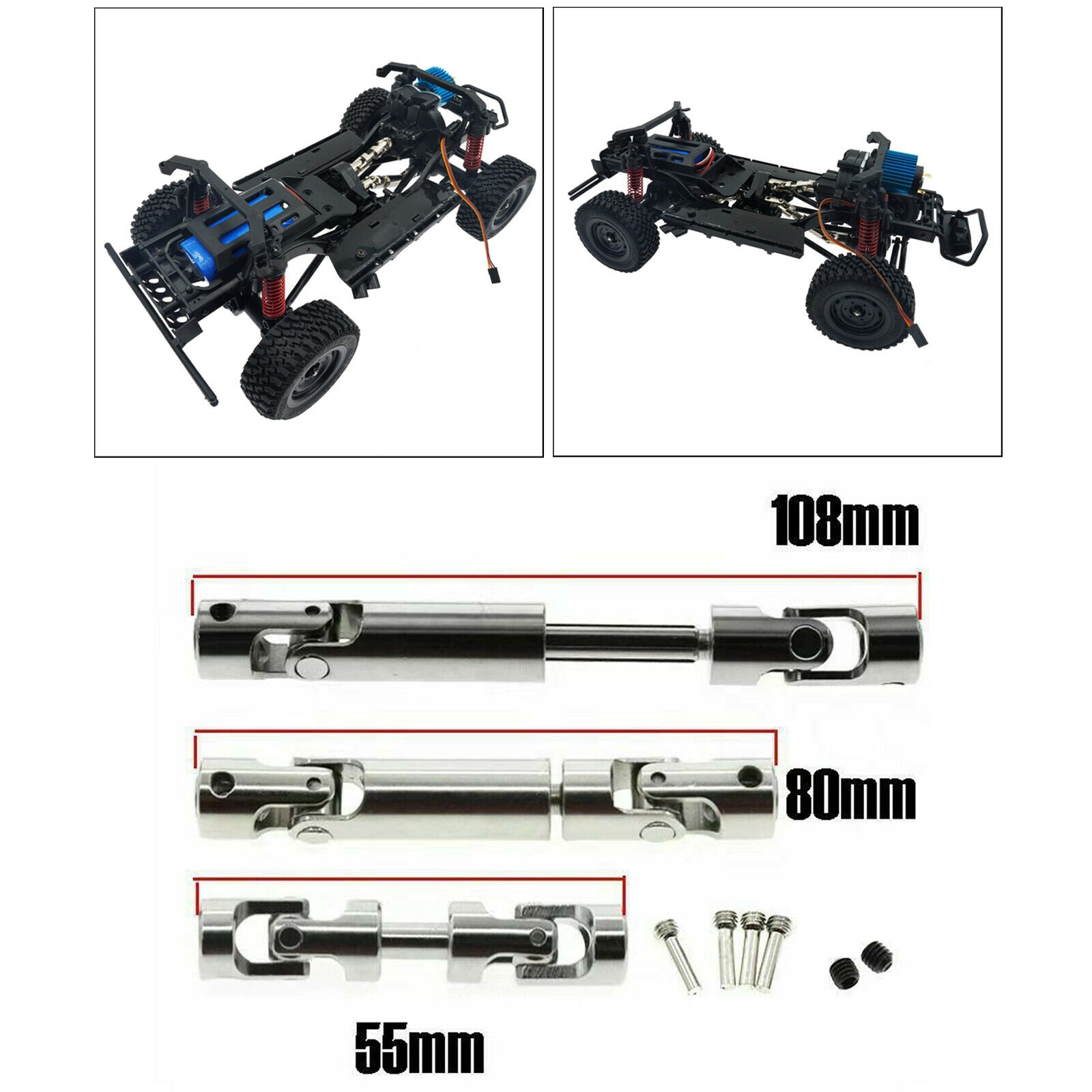 Alloy Transmission Shaft Driving Shaft For RC 1/12 Models MN86K MN86KS Crawler