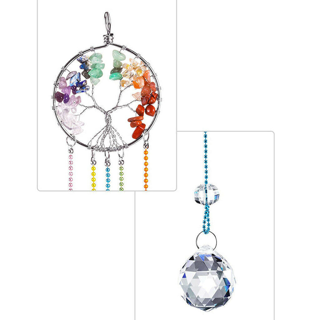 Crystal Prisms Suncatcher Window Rainbow Maker Home Garden Porch Decor