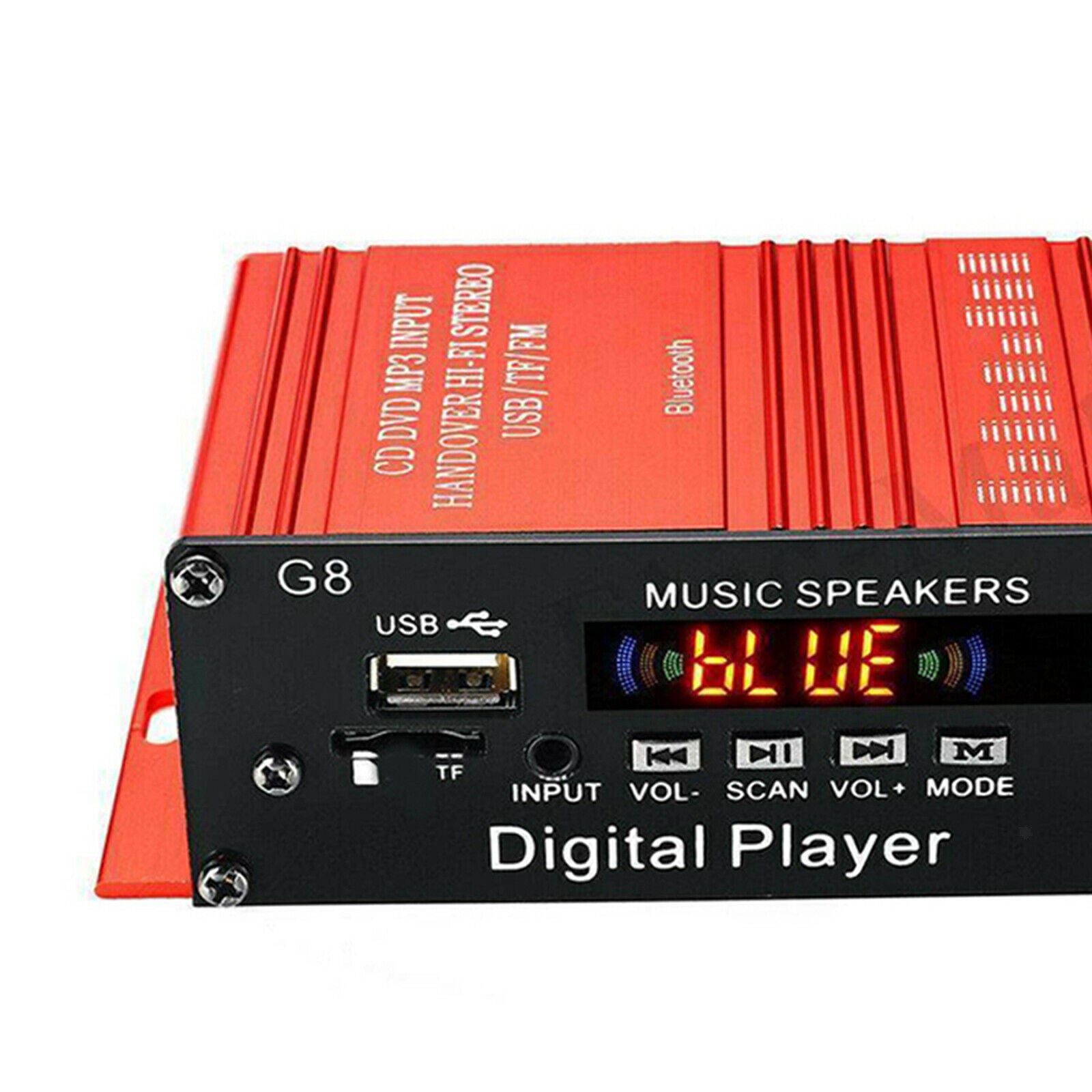 G8 200W Bluetooth 2 Channel Amplifier Amplificador Hi-Fi 2.0 CH DC 12V