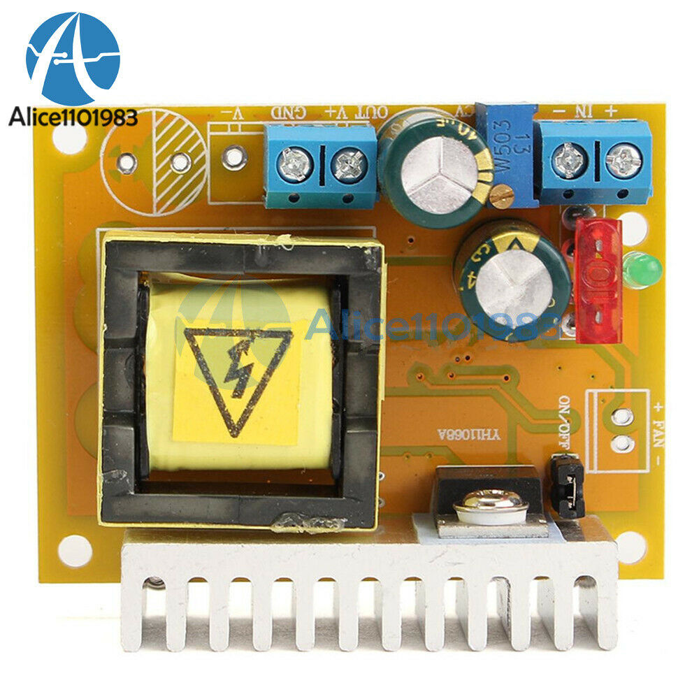 2XDC-DC 8-32V to 45V-390V Step-up Module ZVS High Voltage Capacitor Charge Board