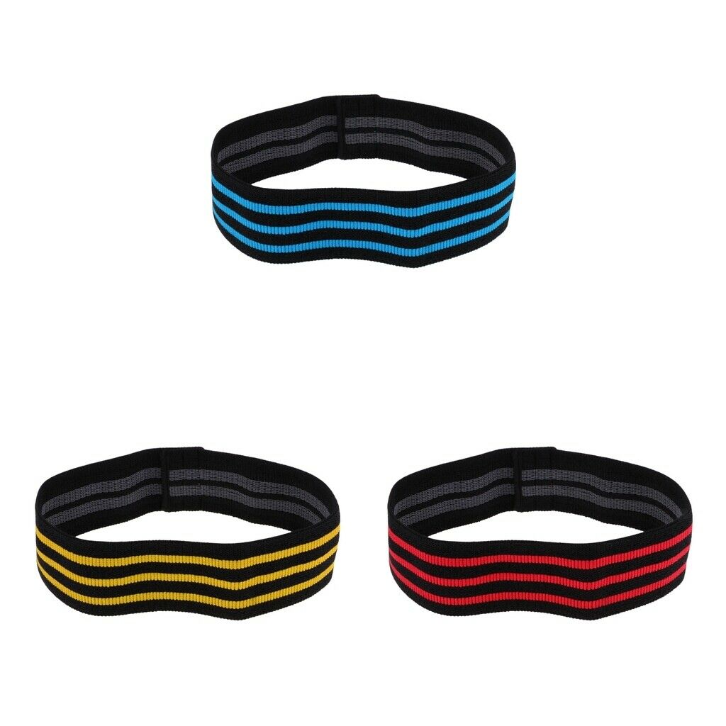Premium Resistance Hip Bands for Gym Exercise Workout Training Yoga Yellow S