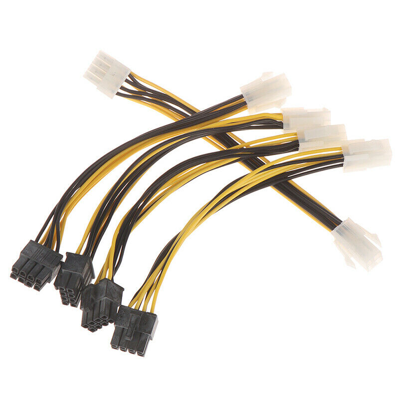 5Pcs ATX 4 Pin Male to 8 Pin Female EPS Power Cable Adapter CPU Power Con.l8